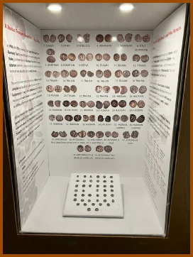 Roman Coins display