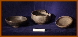 Museum display - Iron Age bowls