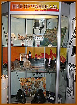 Museum display - Great Fire of Wareham
